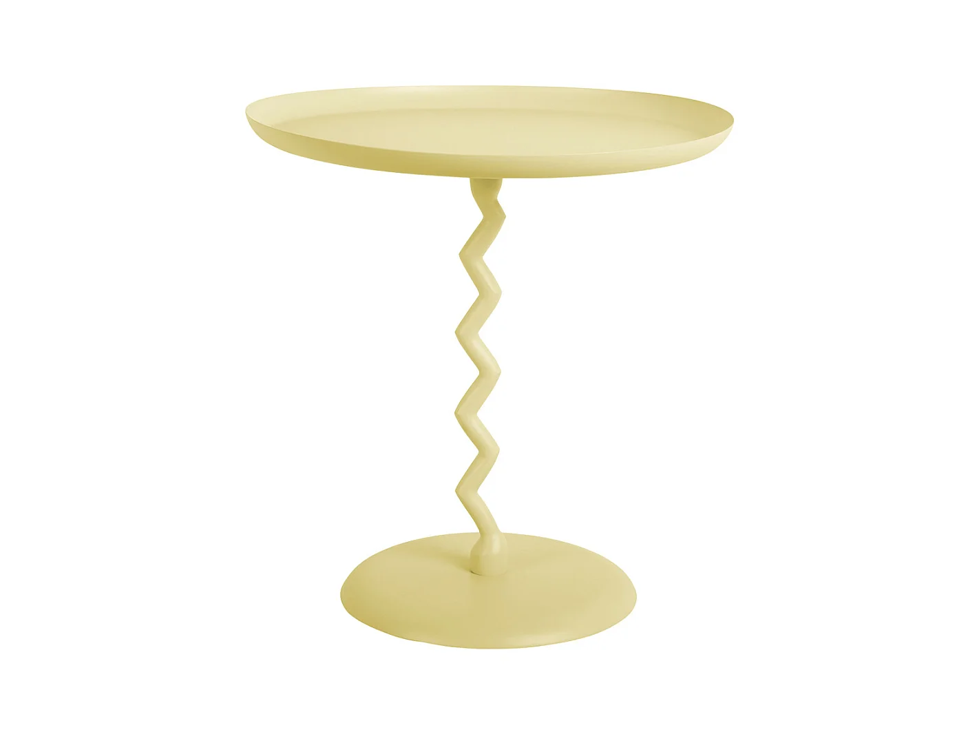 Table d'appoint Zig Zag Medium - Jaune doux