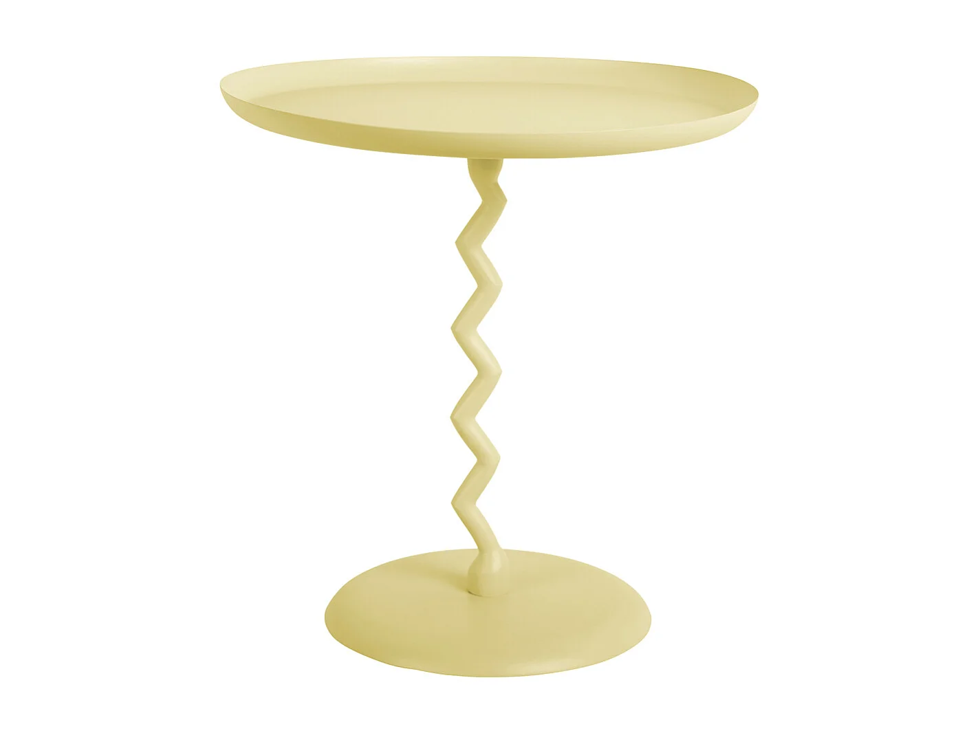 Table d'appoint Zig Zag Medium - Jaune doux