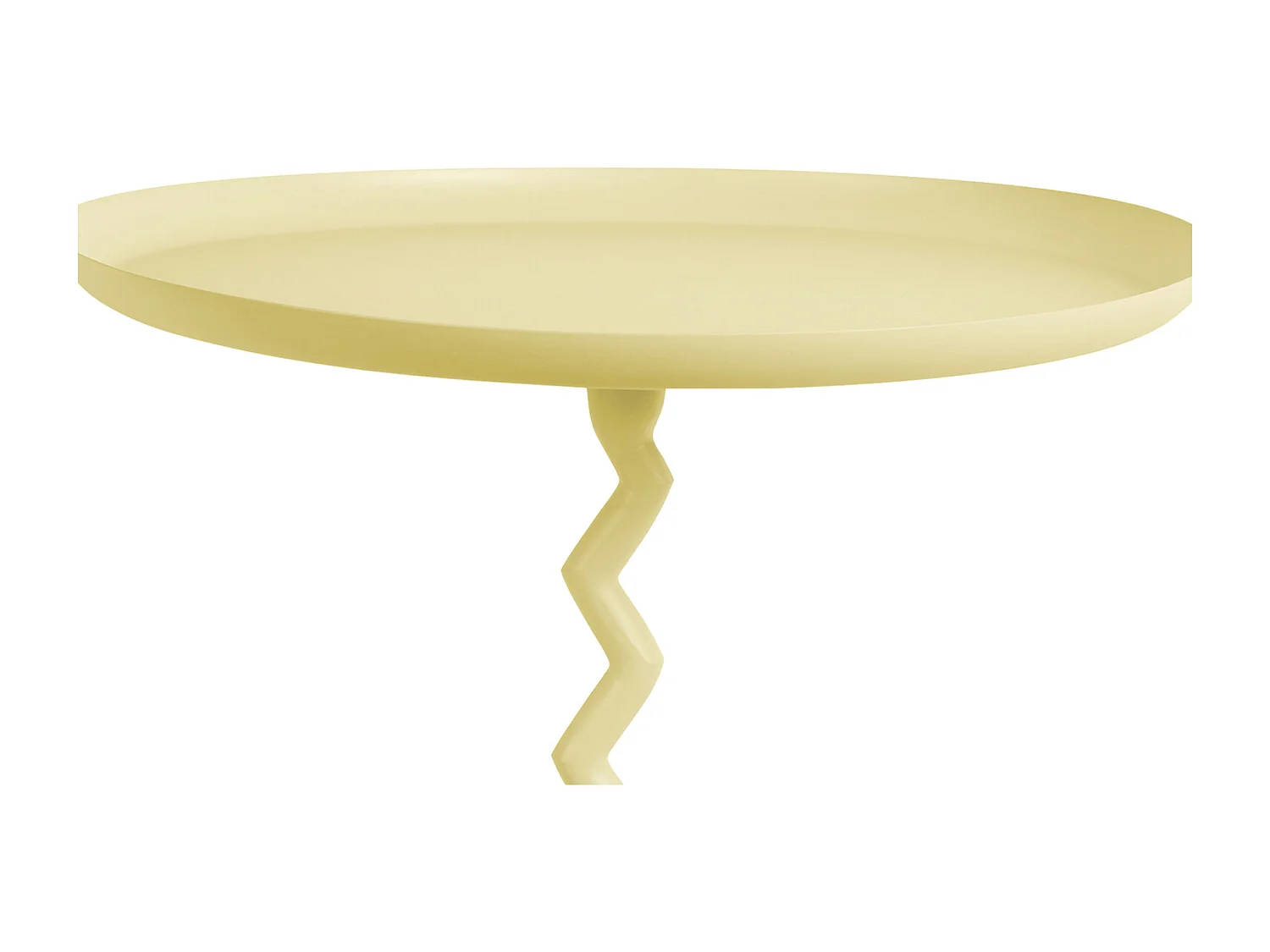 Table d'appoint Zig Zag Medium - Jaune doux