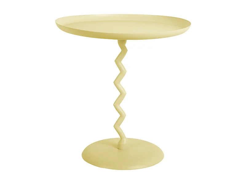 Table d'appoint Zig Zag Medium - Jaune doux