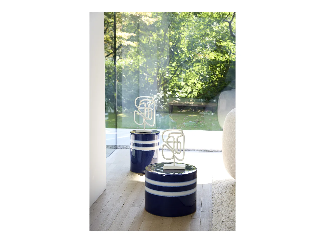 Table d'appoint MOOCA - Ø42x34cm - Bleu