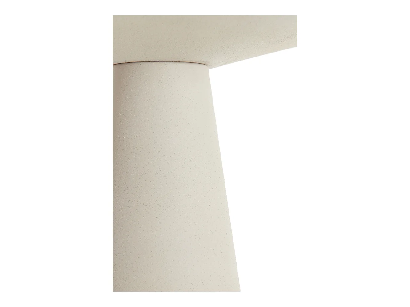Table d'appoint ABALA - Ø28x53cm - Blanc