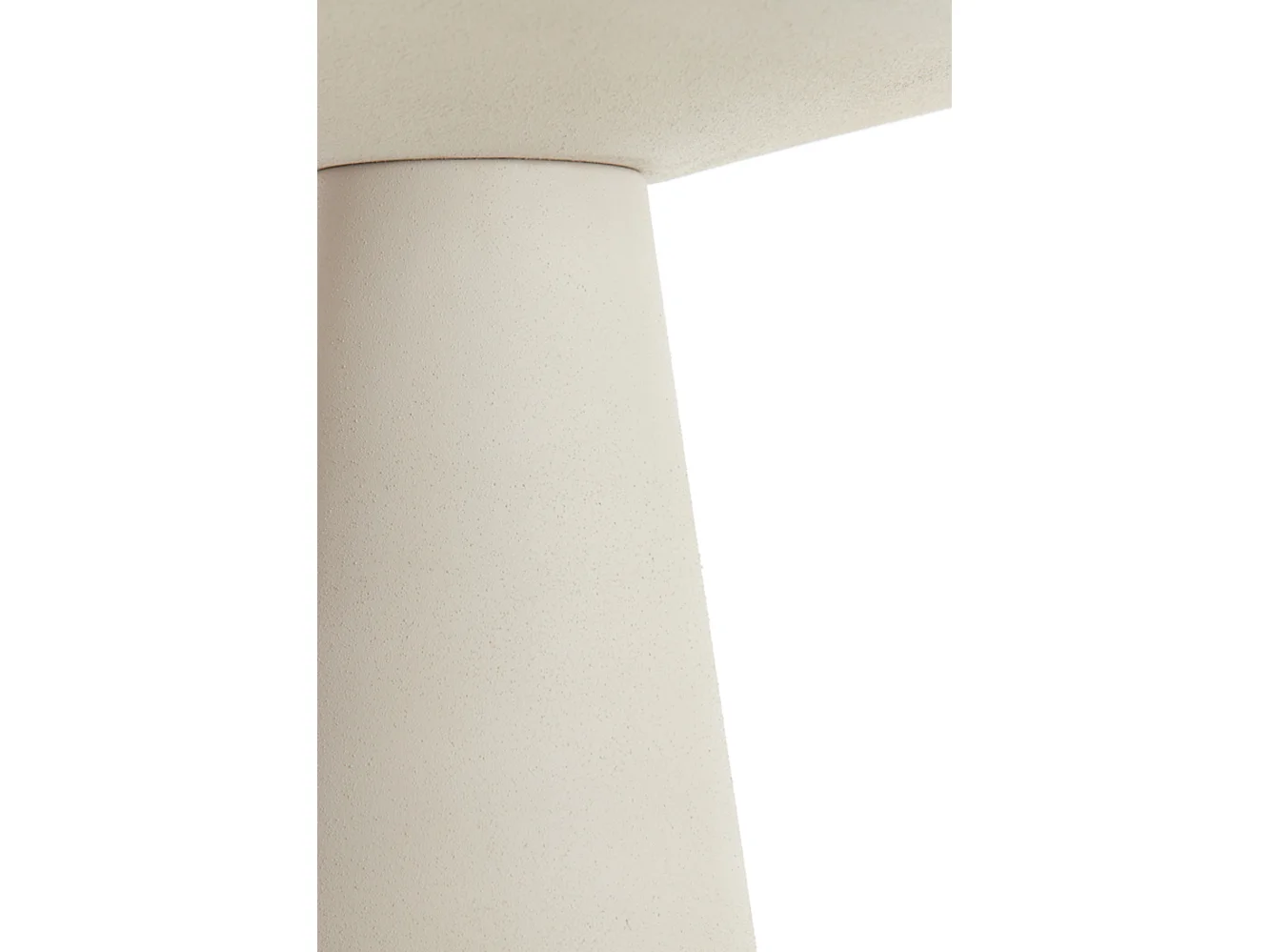 Table d'appoint ABALA - Ø28x53cm - Blanc