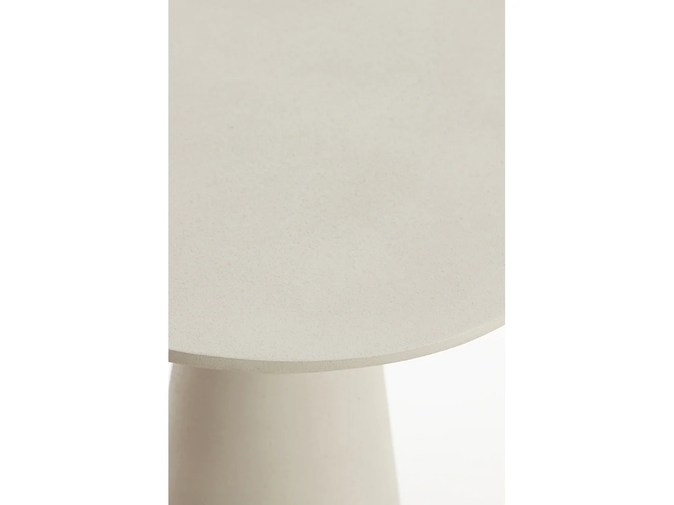 Table d'appoint ABALA - Ø28x53cm - Blanc