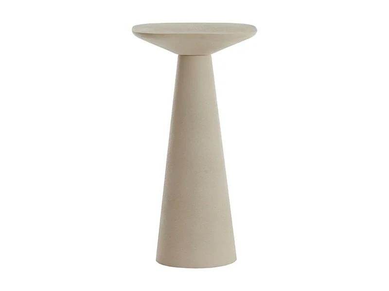 Table d'appoint ABALA - Ø28x53cm - Blanc