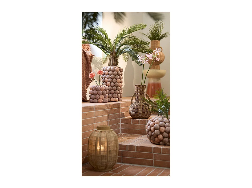 Table d'appoint ROVINI - Ø35x40,5cm - Blanc