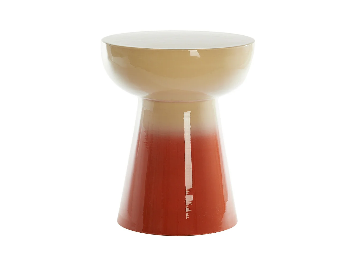 Table d'appoint ROVINI - Ø35x40,5cm - Blanc