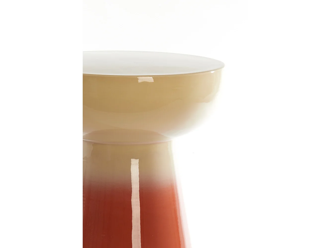 Table d'appoint ROVINI - Ø35x40,5cm - Blanc