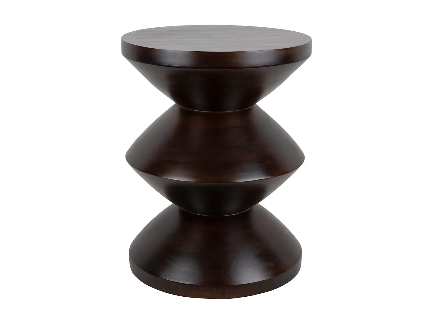Table d'appoint Totem - Bois foncé
