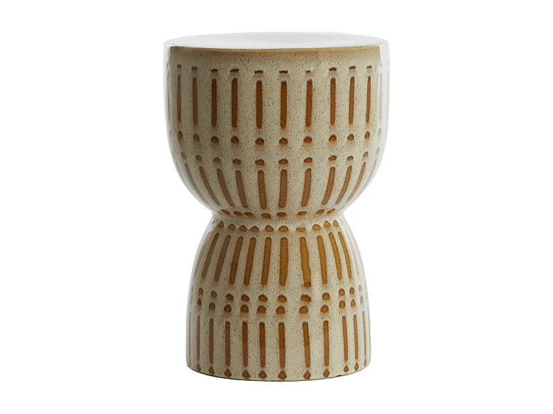 Table d'appoint FINCA - Ø28,5x42cm - Blanc