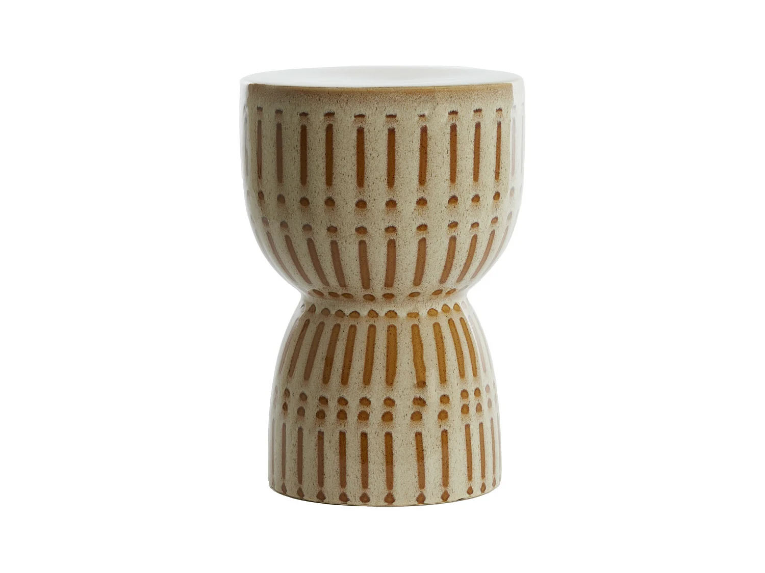 Table d'appoint FINCA - Ø28,5x42cm - Blanc