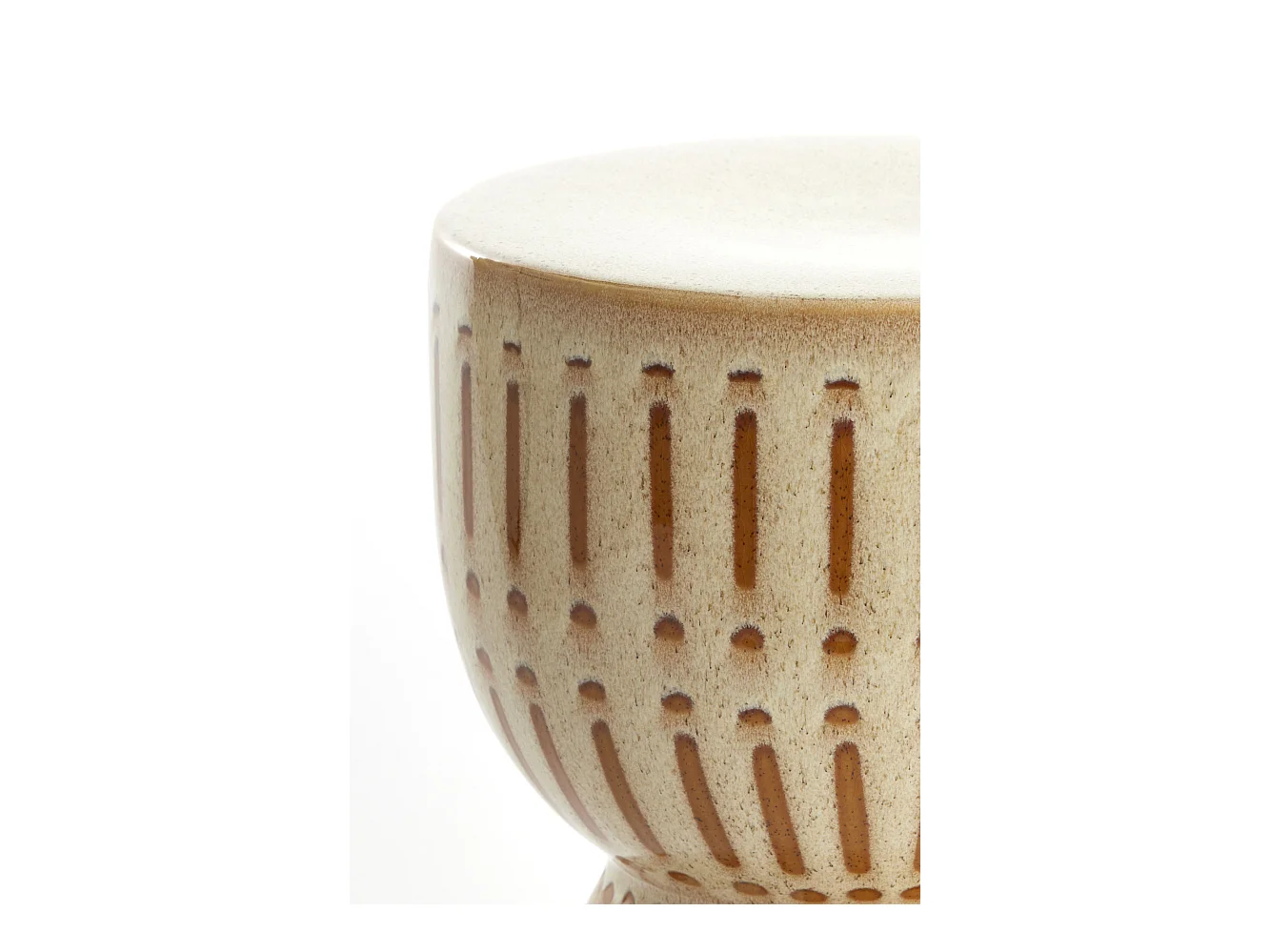 Table d'appoint FINCA - Ø28,5x42cm - Blanc