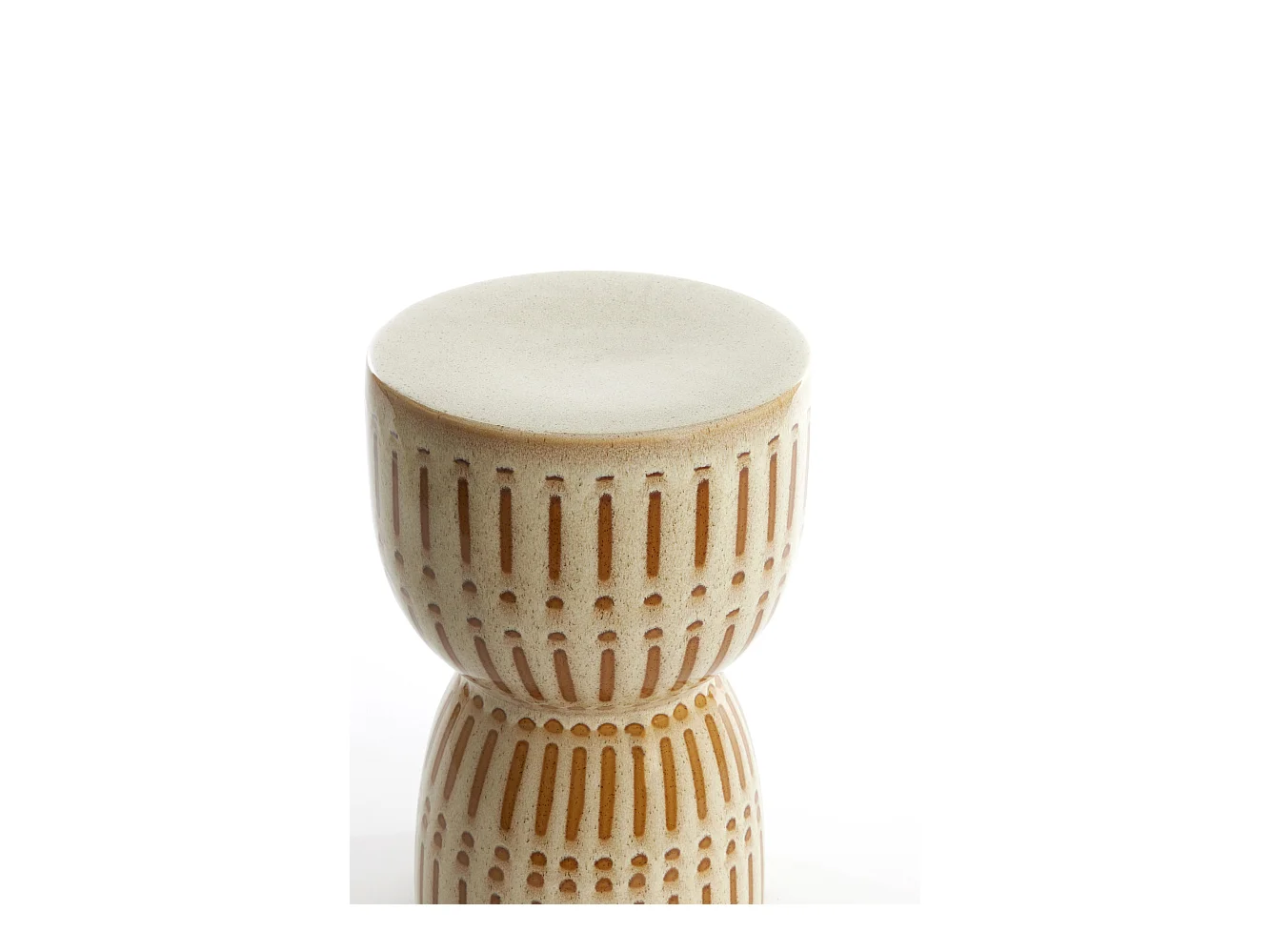 Table d'appoint FINCA - Ø28,5x42cm - Blanc