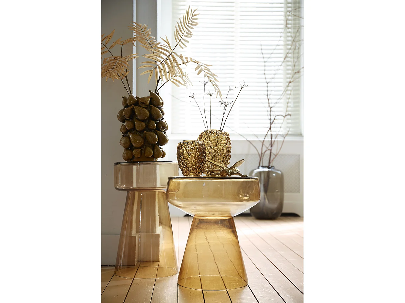 Mesa auxiliar DAKWA - Ø37x44cm - Amarillo