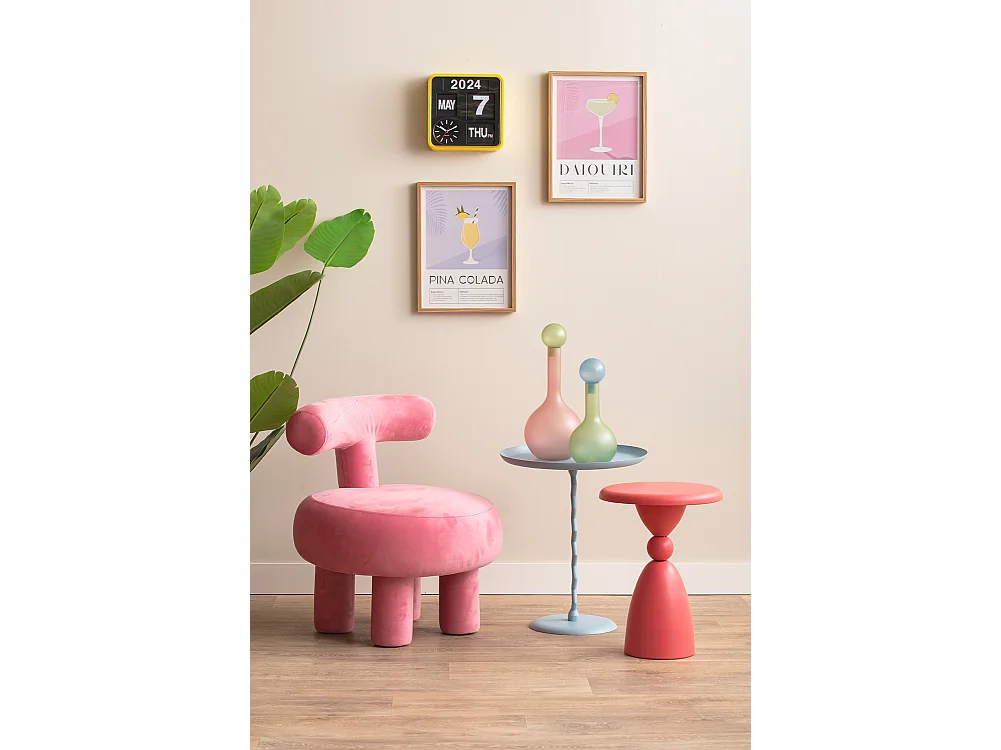 Table d'appoint Zig Zag Medium - Bleu doux