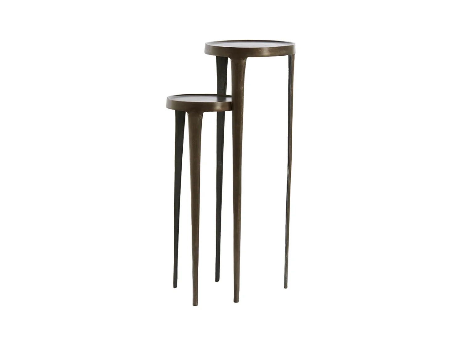 Colonne TOBIAS - Ø35x100cm - Marron - Lot de 2
