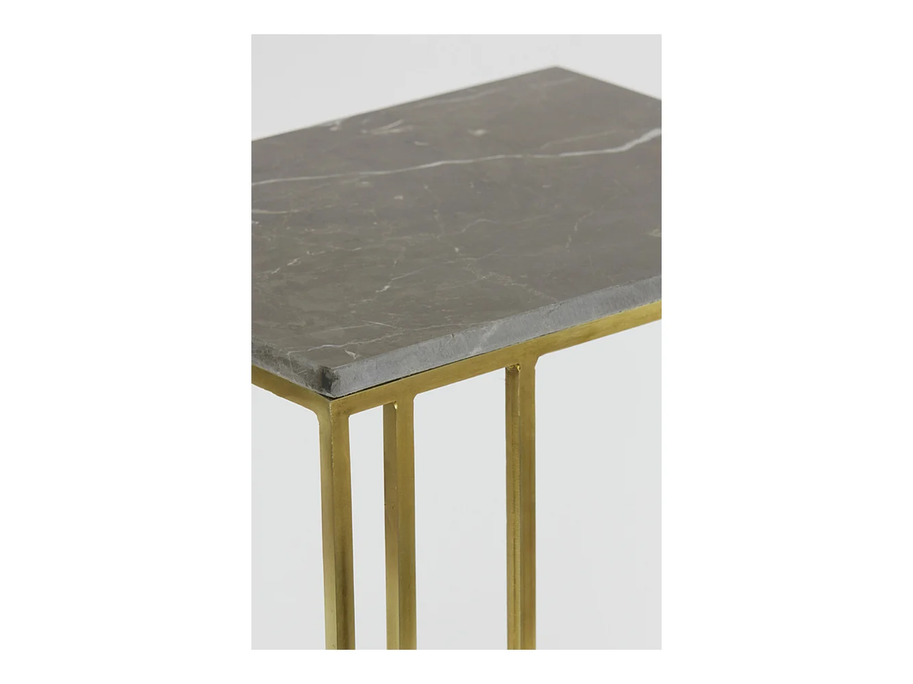 Table d'appoint ROSHAN - 41x31x71cm - Marron