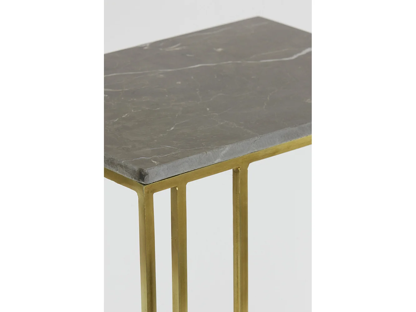 Table d'appoint ROSHAN - 41x31x71cm - Marron