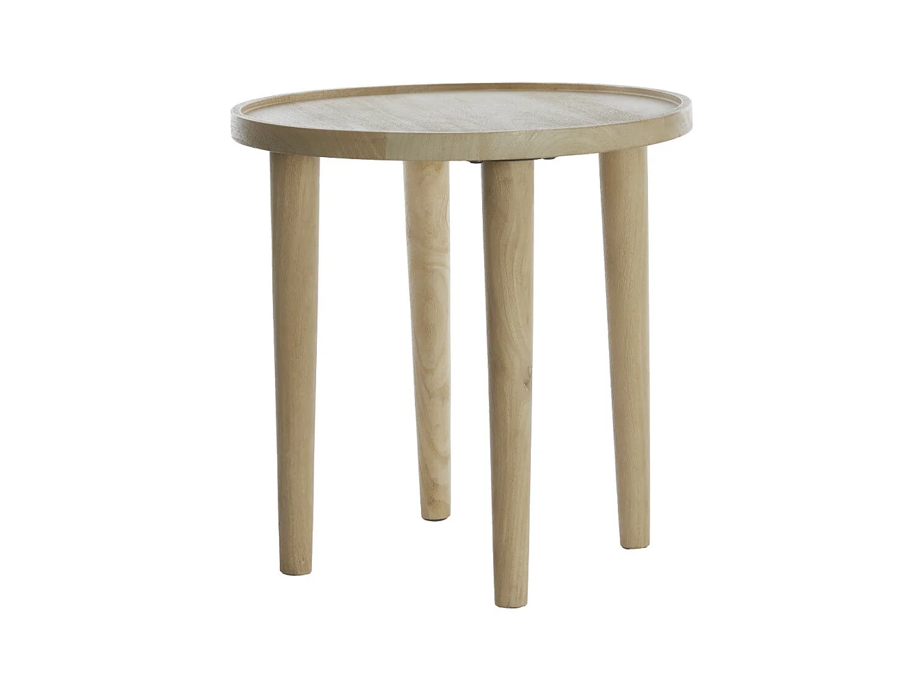 Mesa auxiliar QIANO - Ø45x45cm - Marrón