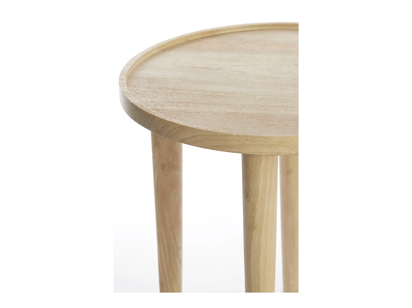 Mesa auxiliar QIANO - Ø45x45cm - Marrón