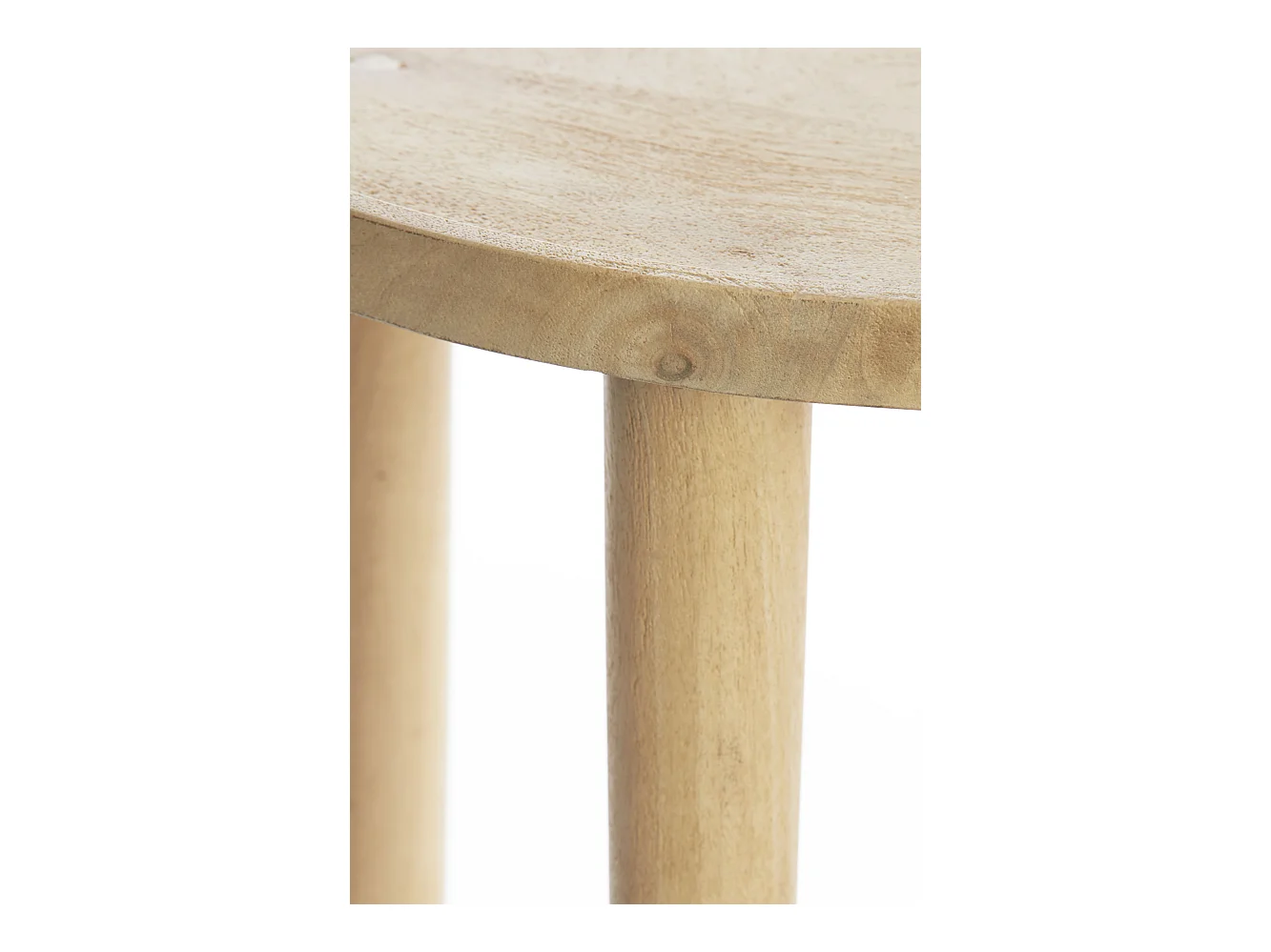 Mesa auxiliar QIANO - Ø45x45cm - Marrón