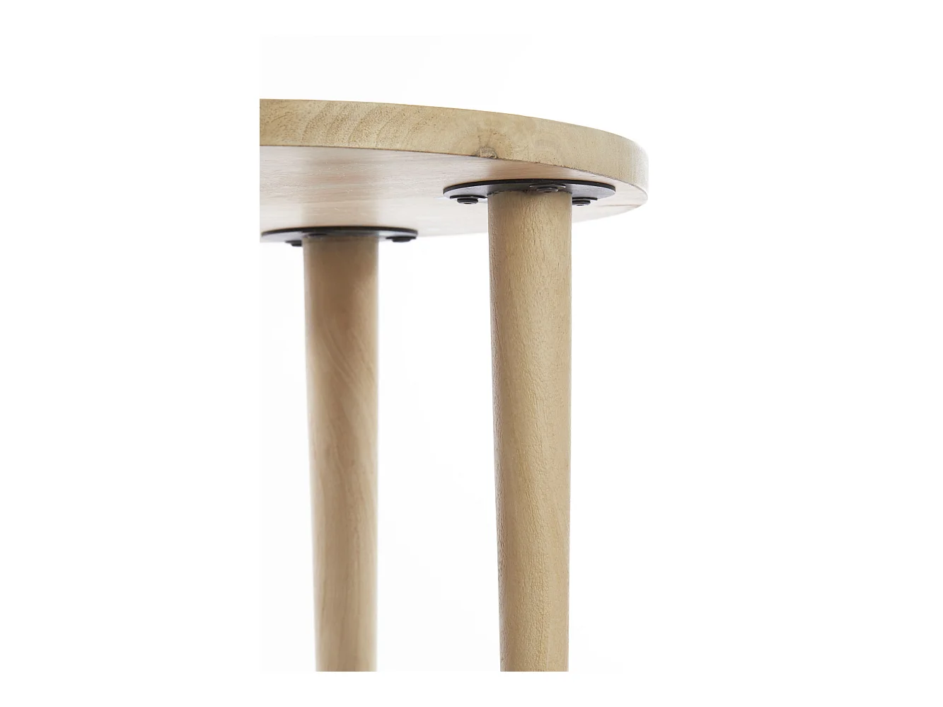 Mesa auxiliar QIANO - Ø45x45cm - Marrón