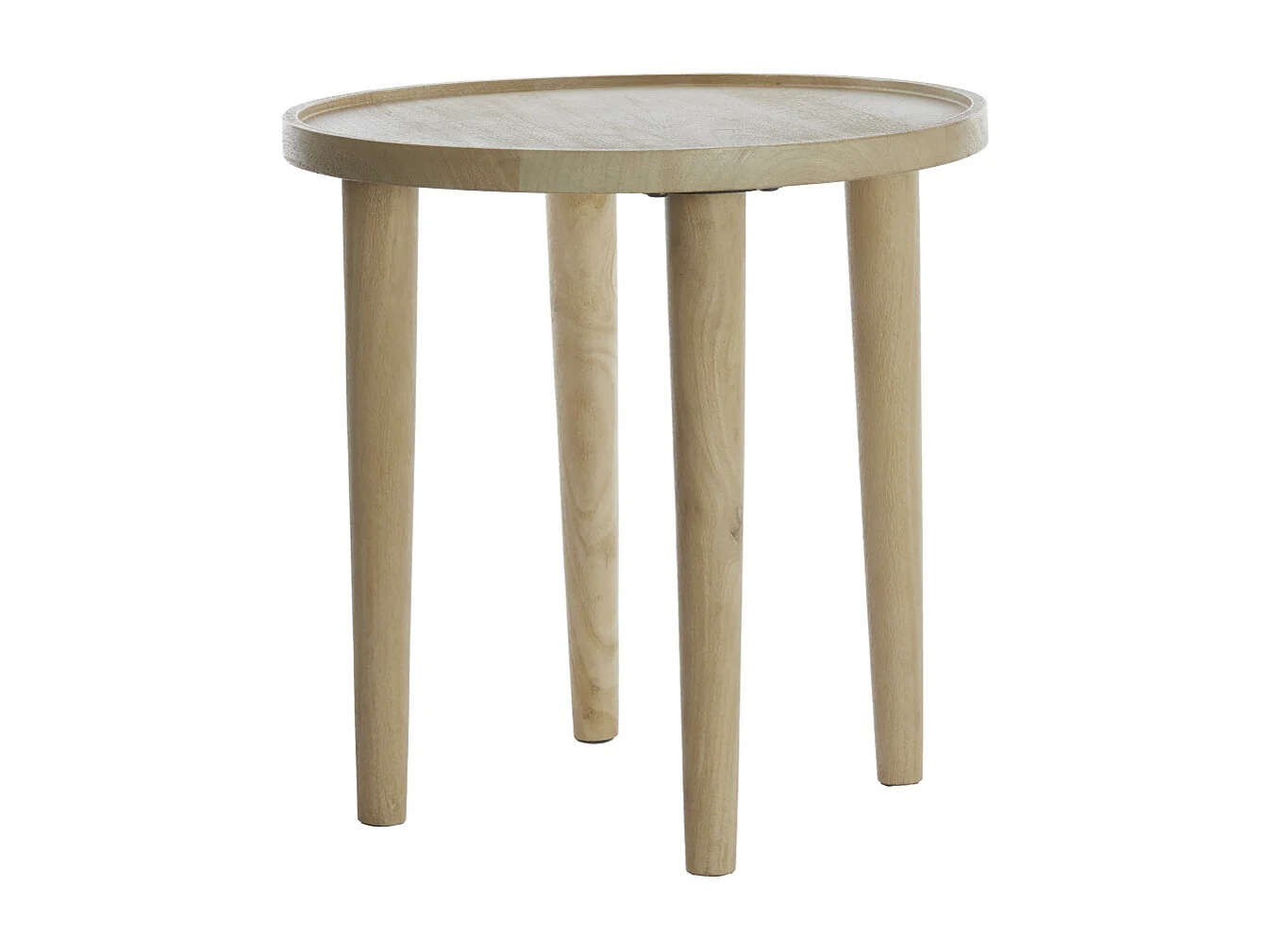 Mesa auxiliar QIANO - Ø45x45cm - Marrón