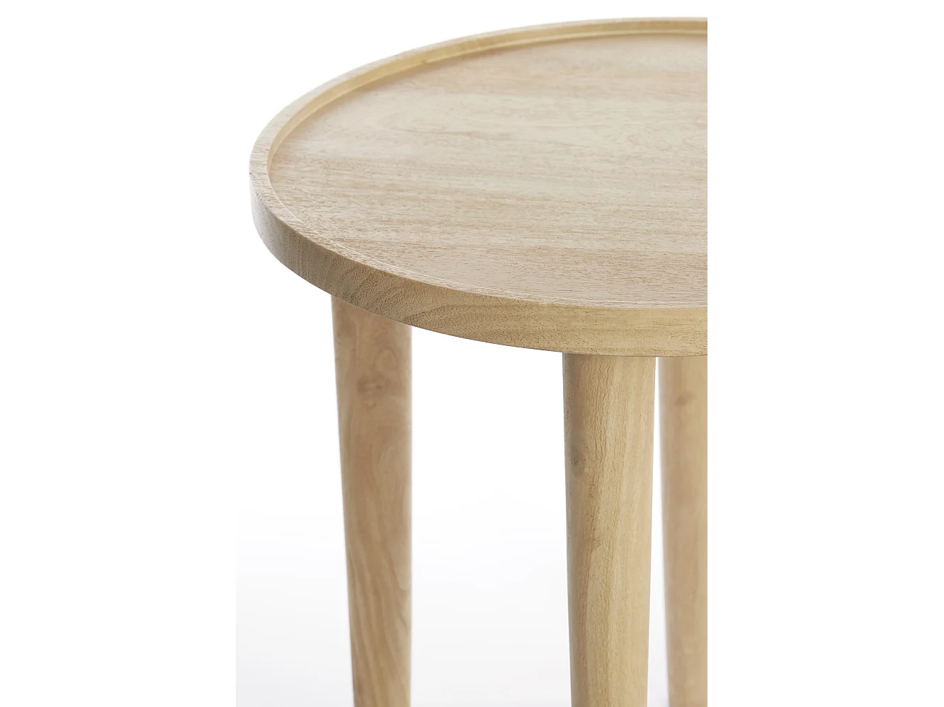 Mesa auxiliar QIANO - Ø45x45cm - Marrón