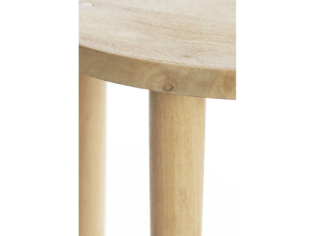 Mesa auxiliar QIANO - Ø45x45cm - Marrón