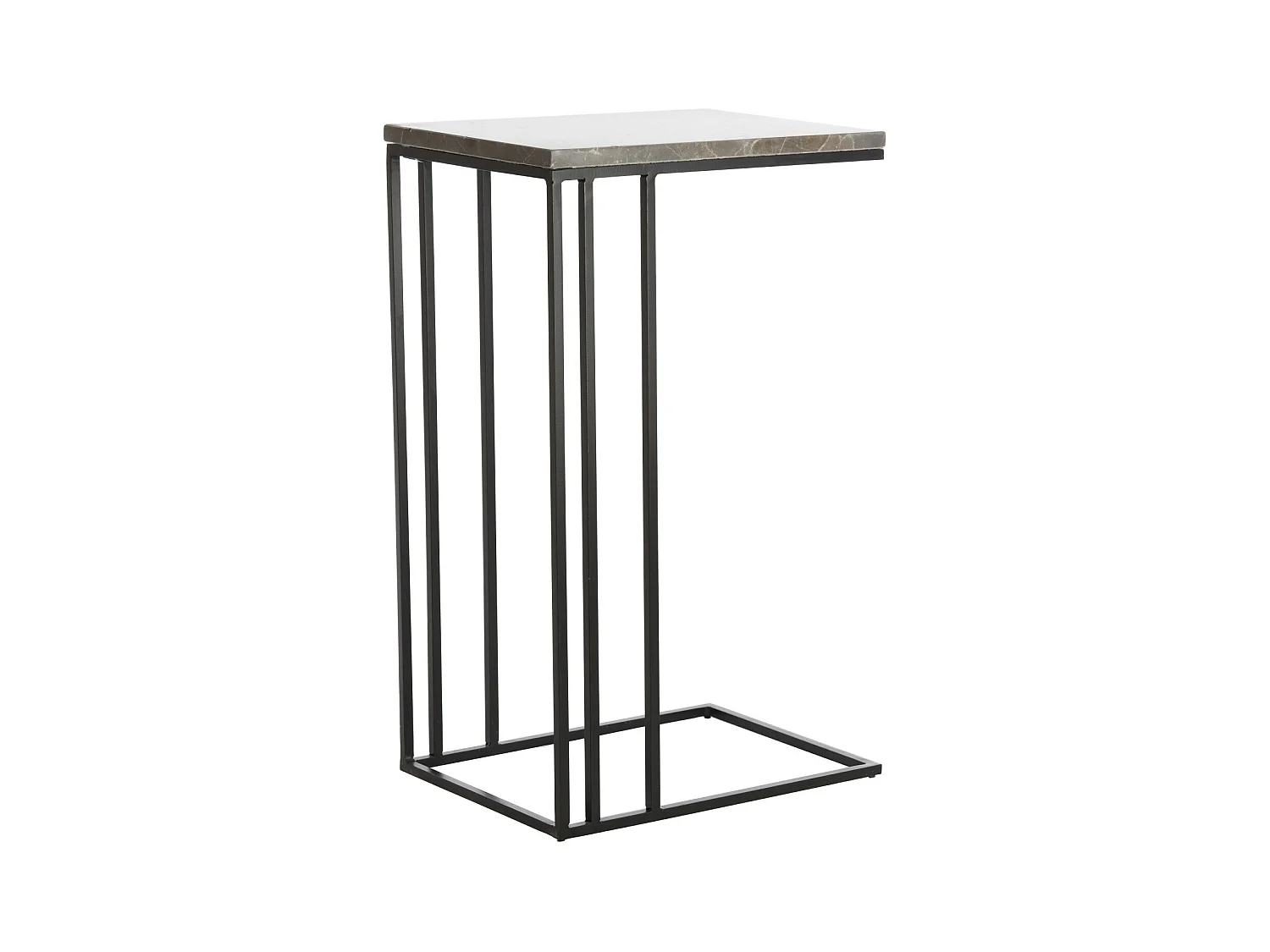 Table d'appoint ROSHAN - 41x31x66cm - Noir