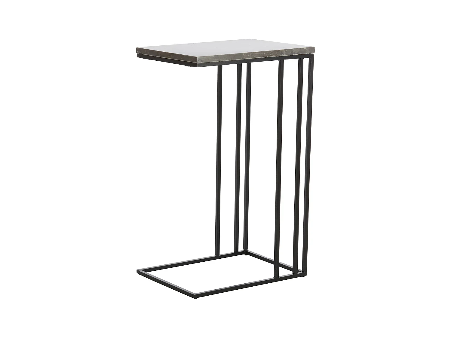 Table d'appoint ROSHAN - 41x31x66cm - Noir