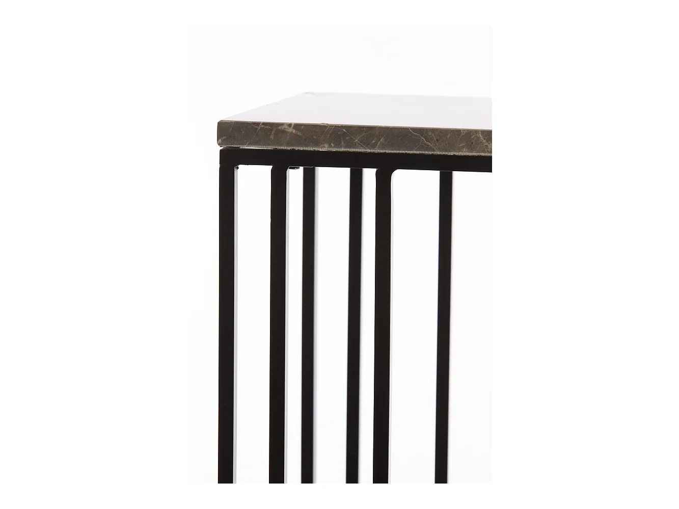 Table d'appoint ROSHAN - 41x31x66cm - Noir