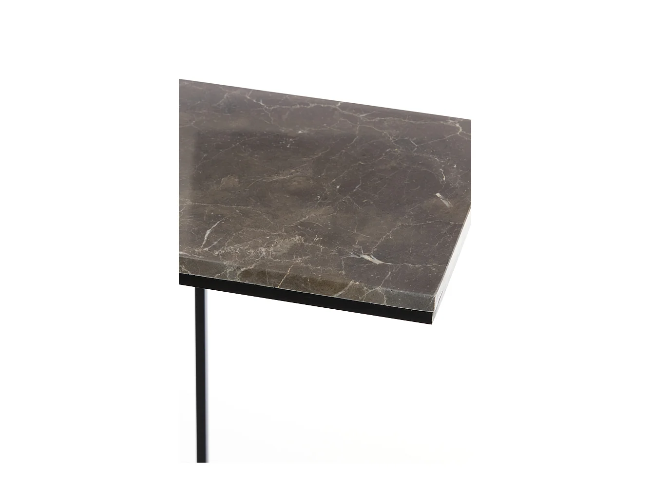 Table d'appoint ROSHAN - 41x31x66cm - Noir