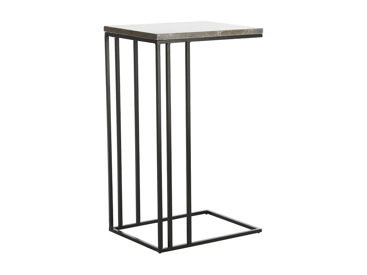 Table d'appoint ROSHAN - 41x31x66cm - Noir