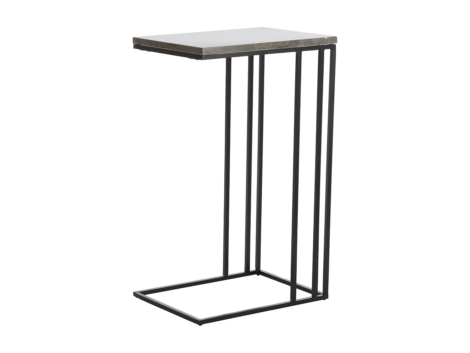 Table d'appoint ROSHAN - 41x31x66cm - Noir