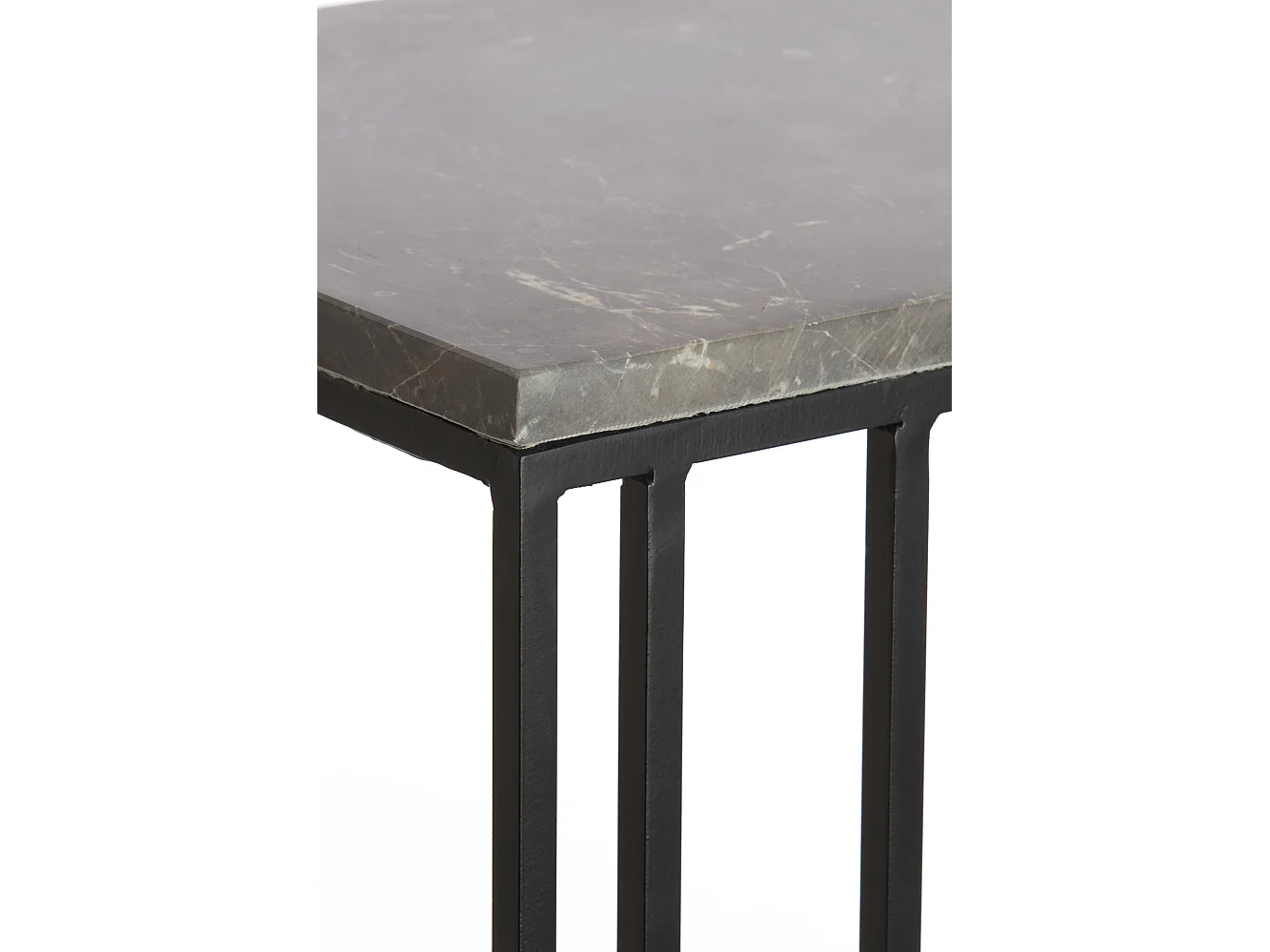 Table d'appoint ROSHAN - 41x31x66cm - Noir