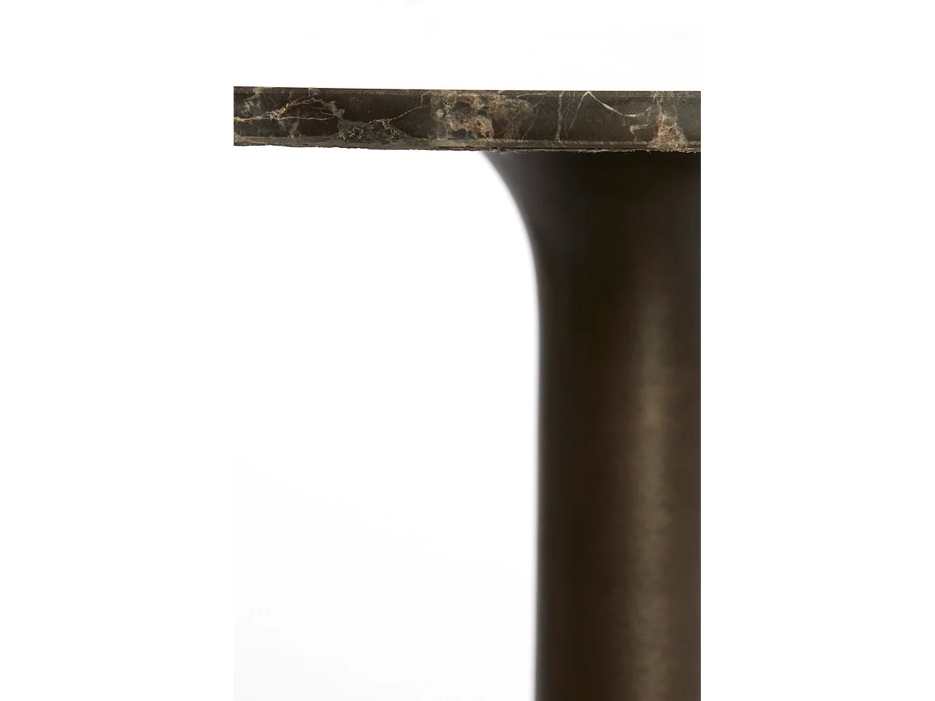 Bijzettafel PAZO - Ø48x53cm - Bruin