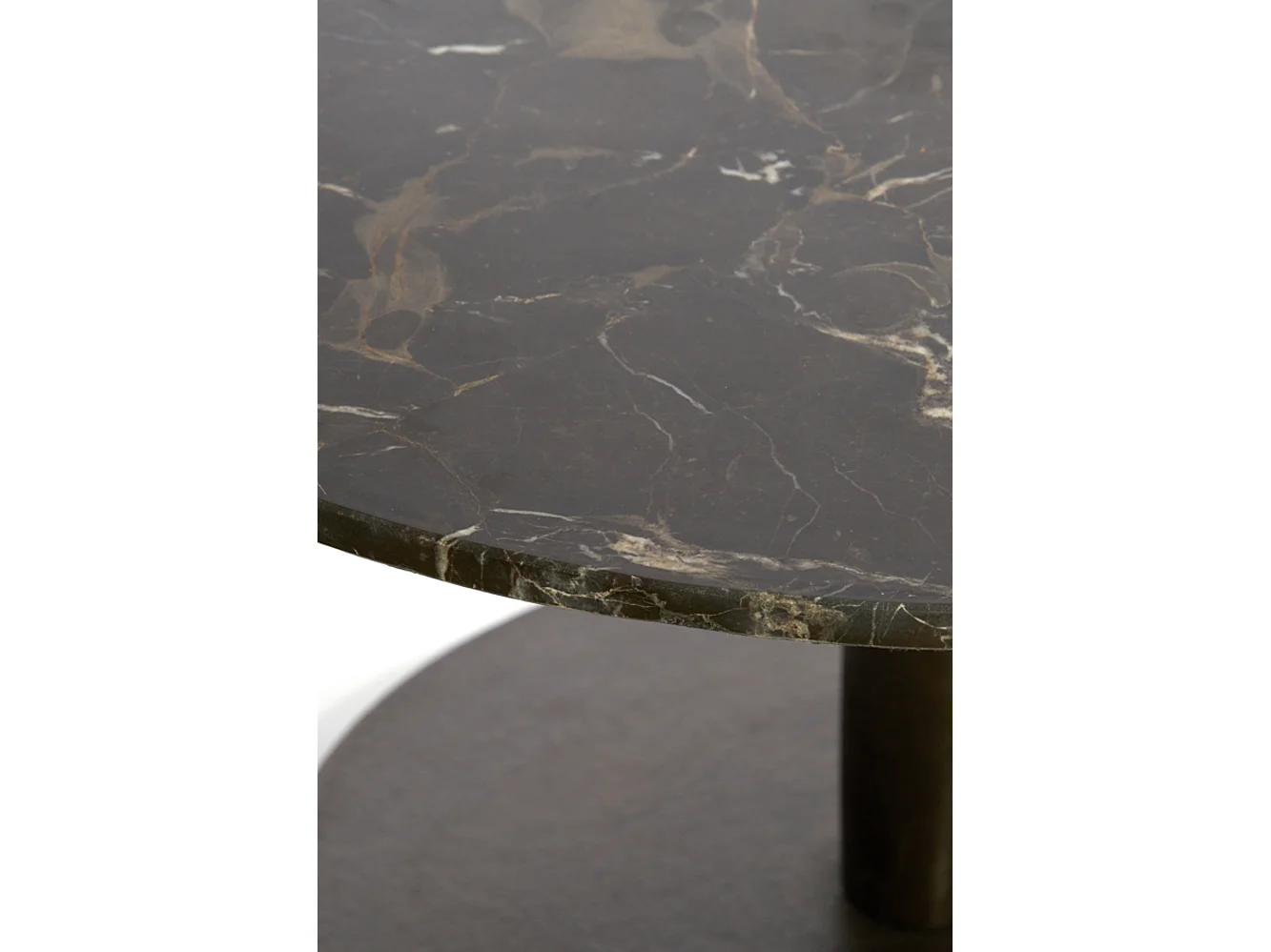 Bijzettafel PAZO - Ø48x53cm - Bruin