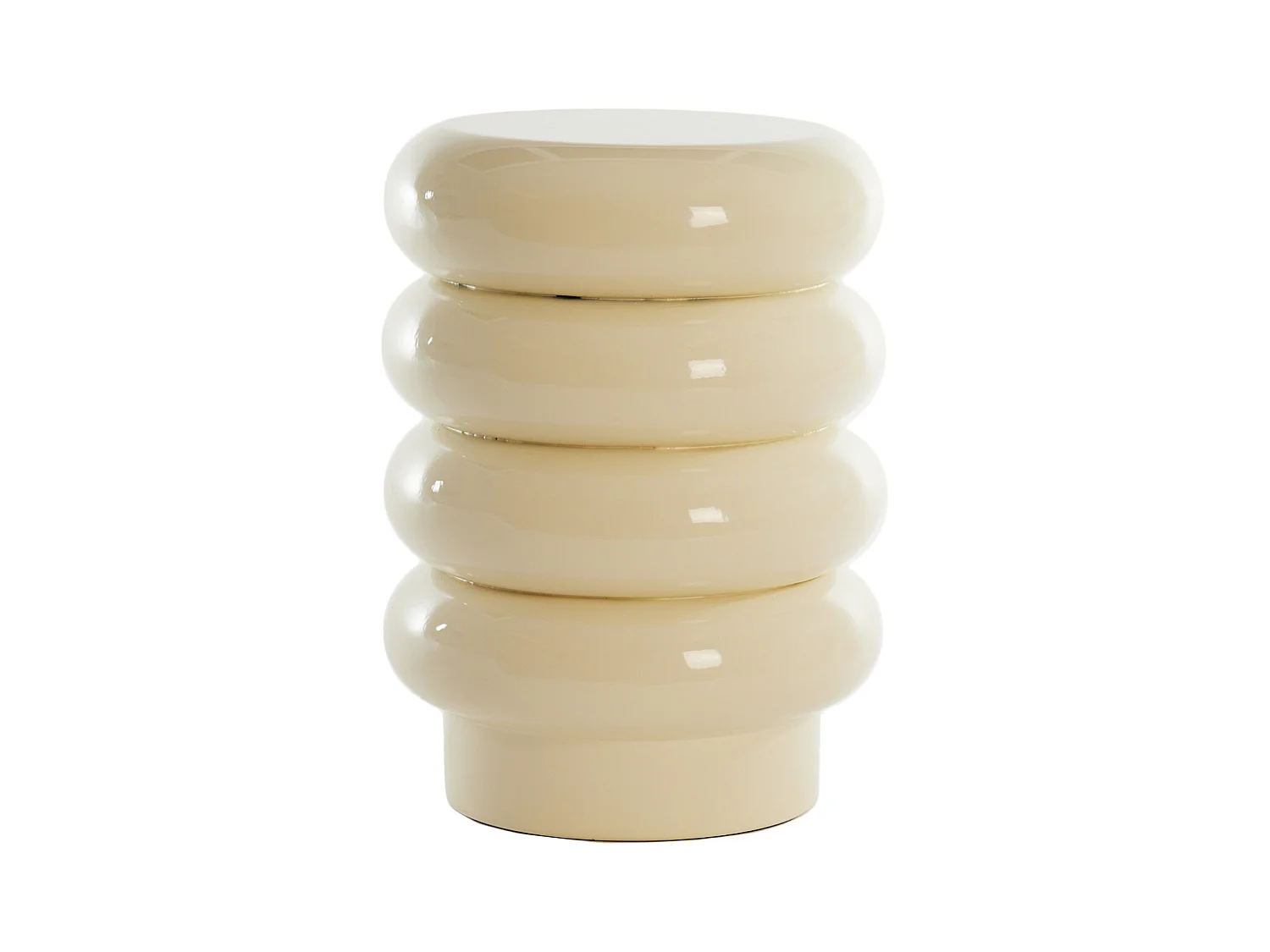 Table d'appoint MIROGI - Ø30x40cm - Blanc