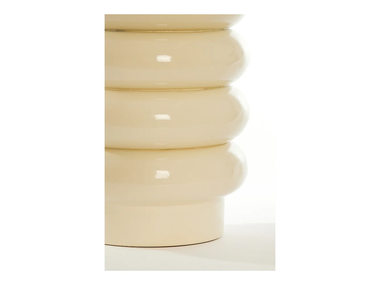 Table d'appoint MIROGI - Ø30x40cm - Blanc