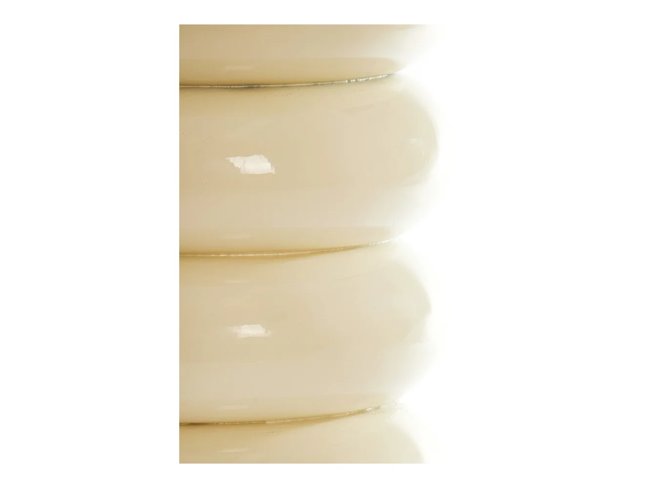 Table d'appoint MIROGI - Ø30x40cm - Blanc