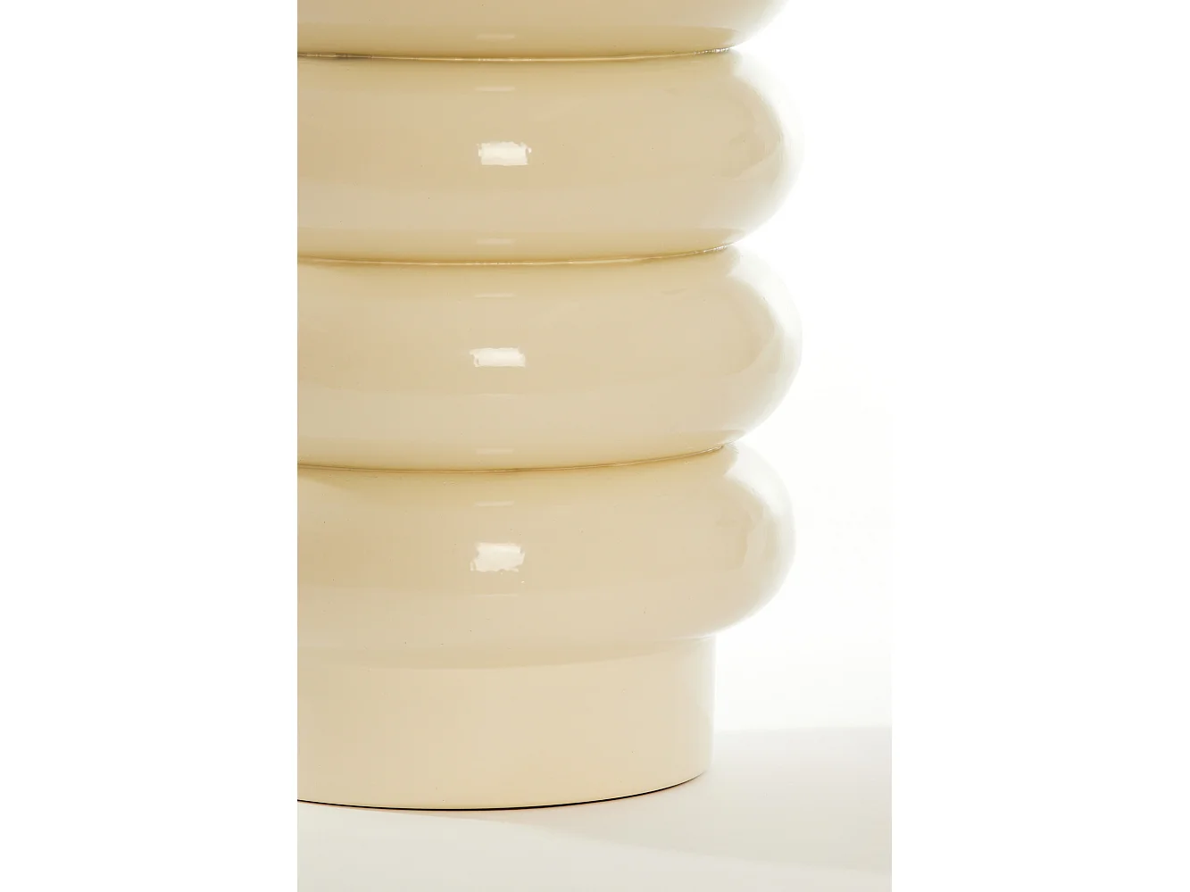 Table d'appoint MIROGI - Ø30x40cm - Blanc