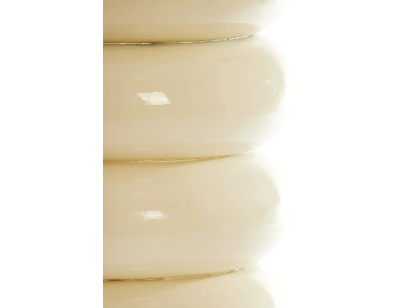 Table d'appoint MIROGI - Ø30x40cm - Blanc