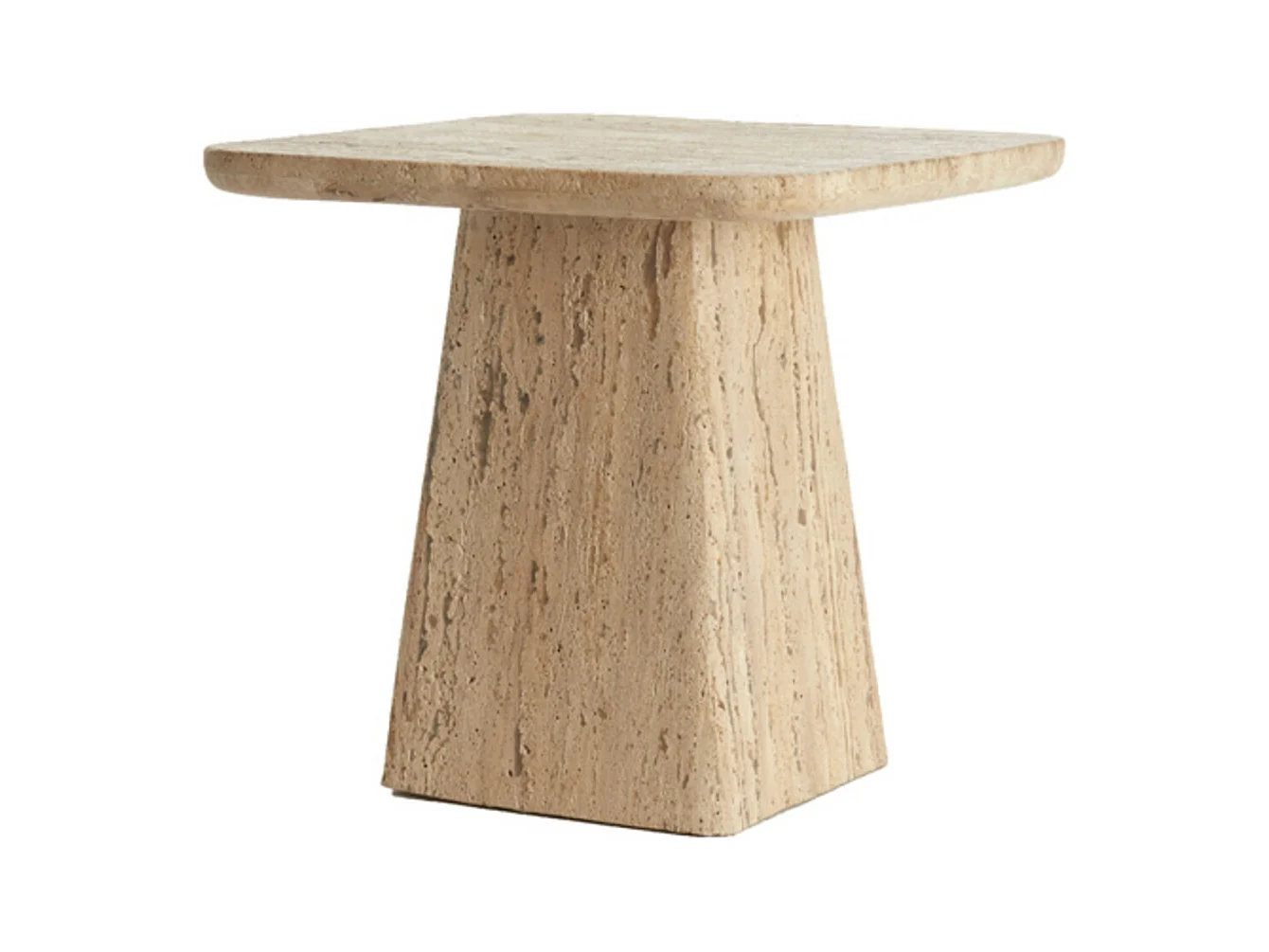 Table d'appoint KEPAMI - Ø45x42cm - Marron