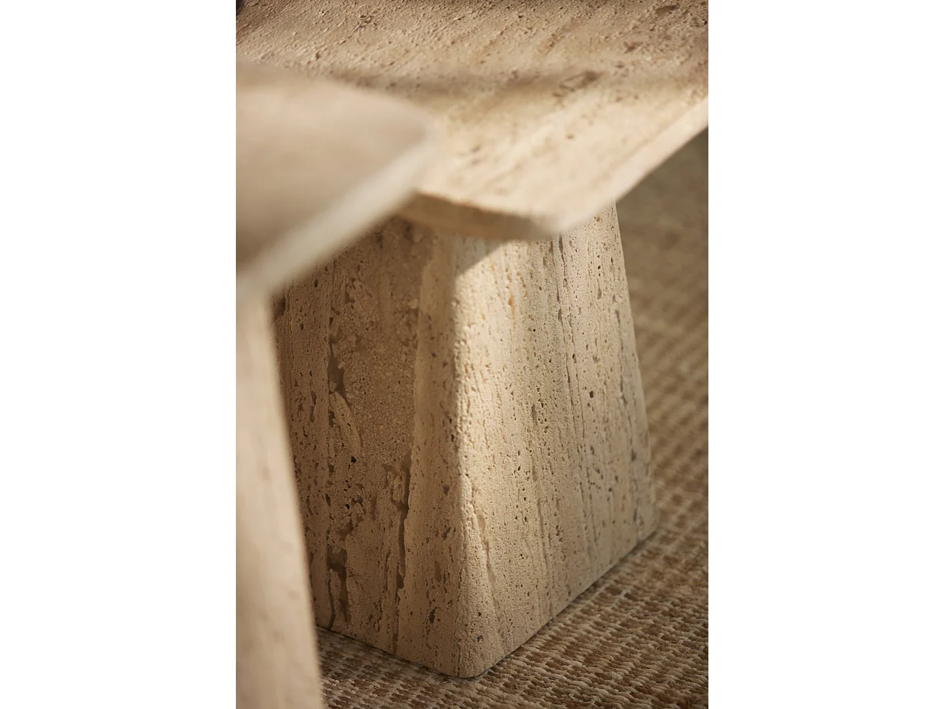 Table d'appoint KEPAMI - Ø45x42cm - Marron