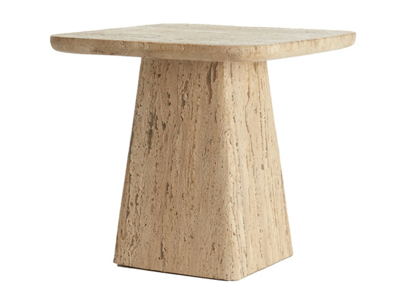 Bijzettafel KEPAMI - Ø45x42cm - Bruin