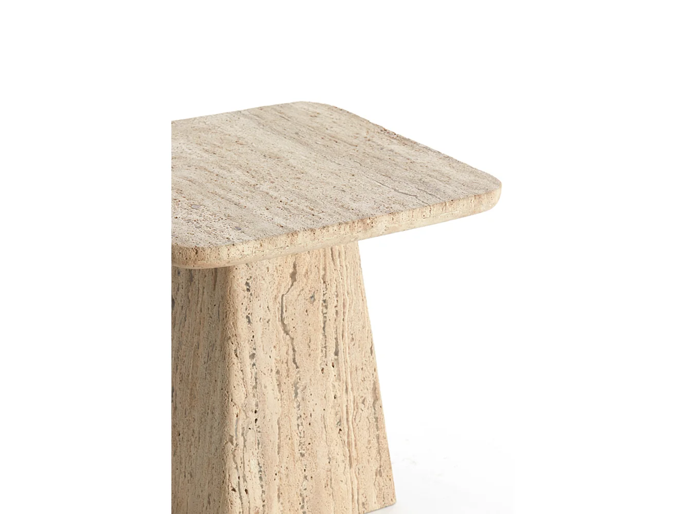 Bijzettafel KEPAMI - Ø45x42cm - Bruin