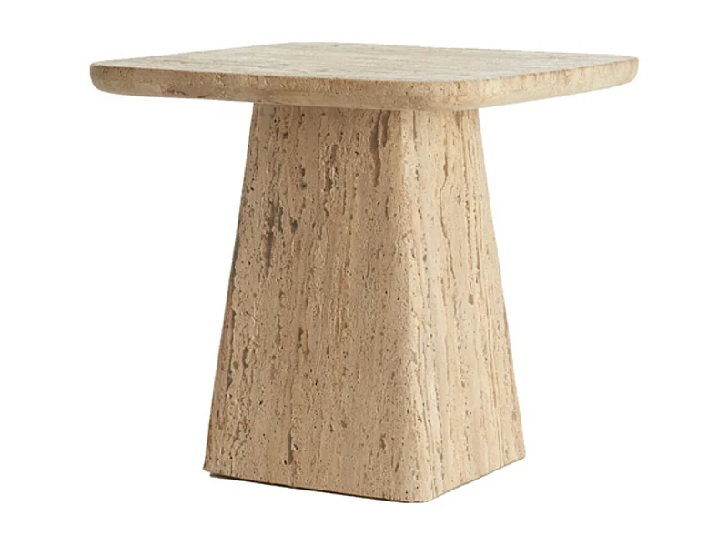 Bijzettafel KEPAMI - Ø45x42cm - Bruin