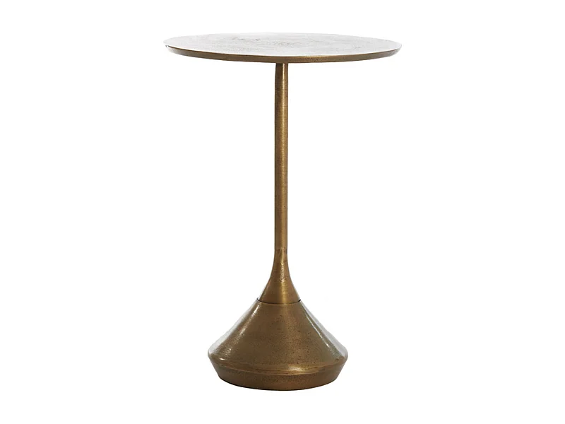 Mesa auxiliar DIMPHY - Ø35x50cm - Bronce