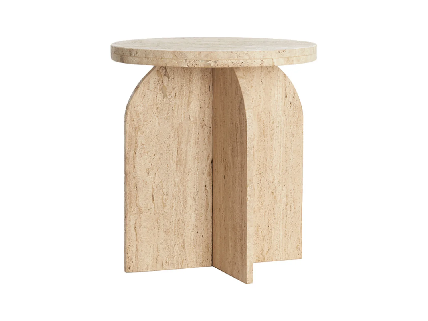 Table d'appoint OTINIA - Ø41x48cm - Marron